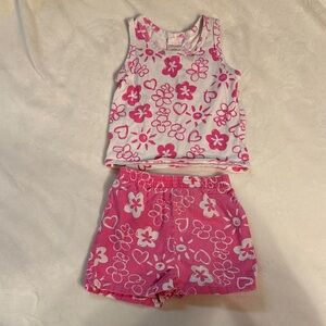 Vintage Floral Pink Kids Matching Set